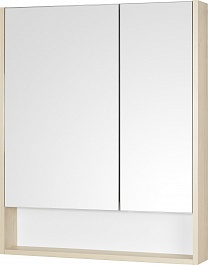 Акватон Зеркальный шкаф Сканди 70 дуб верона, белый – фотография-1